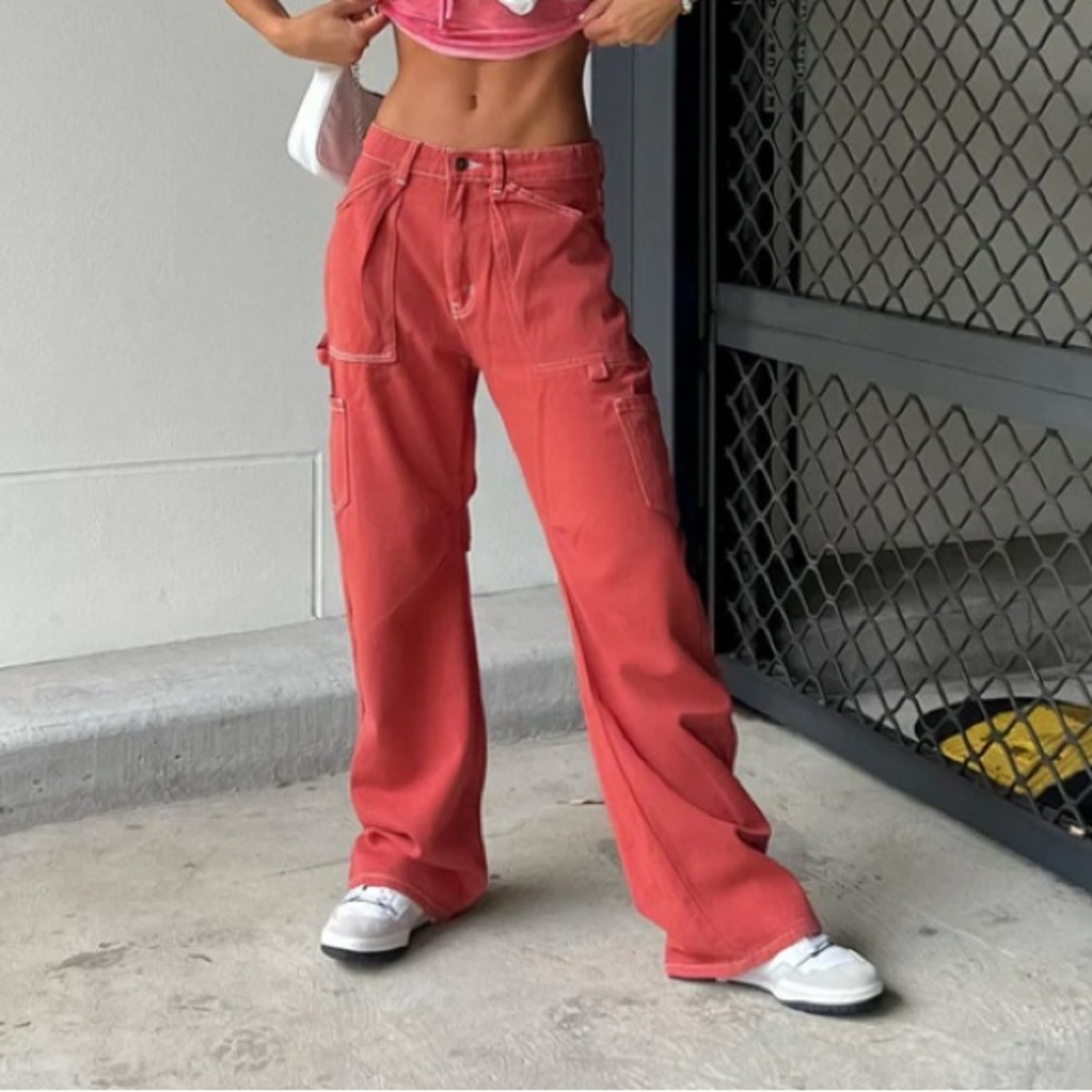 Lioness cargo red Miami vice pants